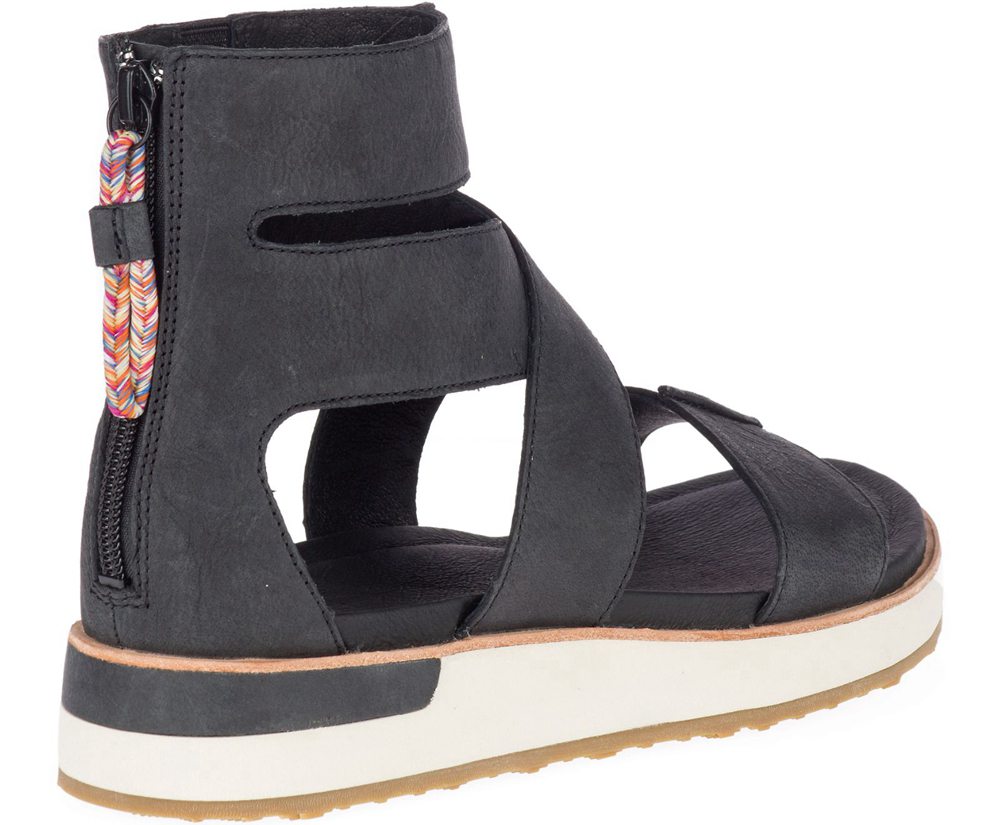 Merrell Sandals Black - Roam Mid Cross - Womens 29MSCBOKT